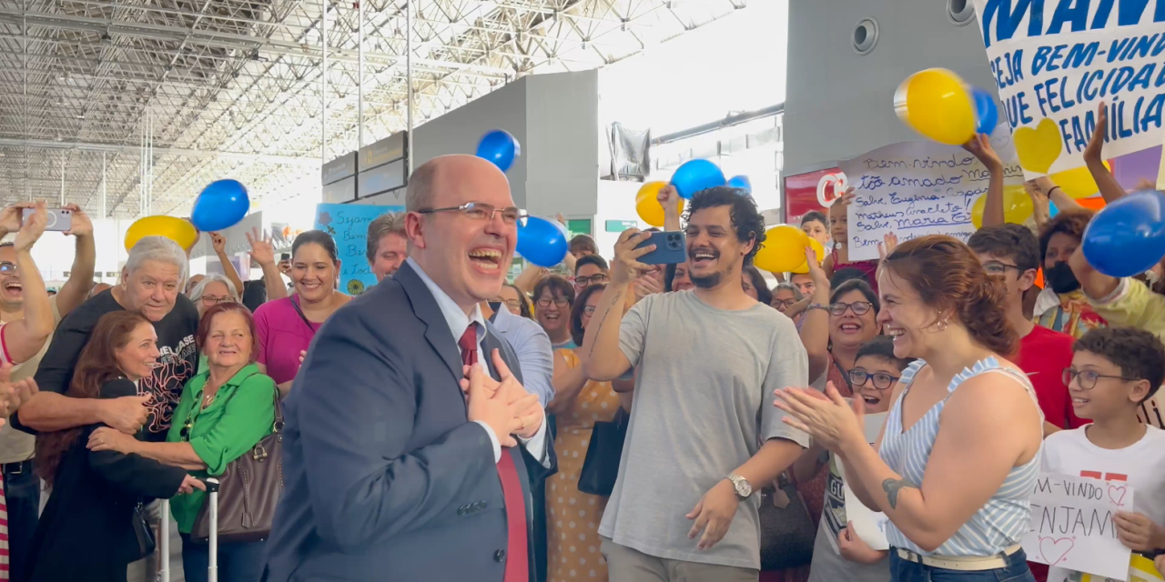 Retorno após quase 4 anos residindo nos EUA – pequeno trecho da recepção triunfal e calorosa feita a Benjamin!